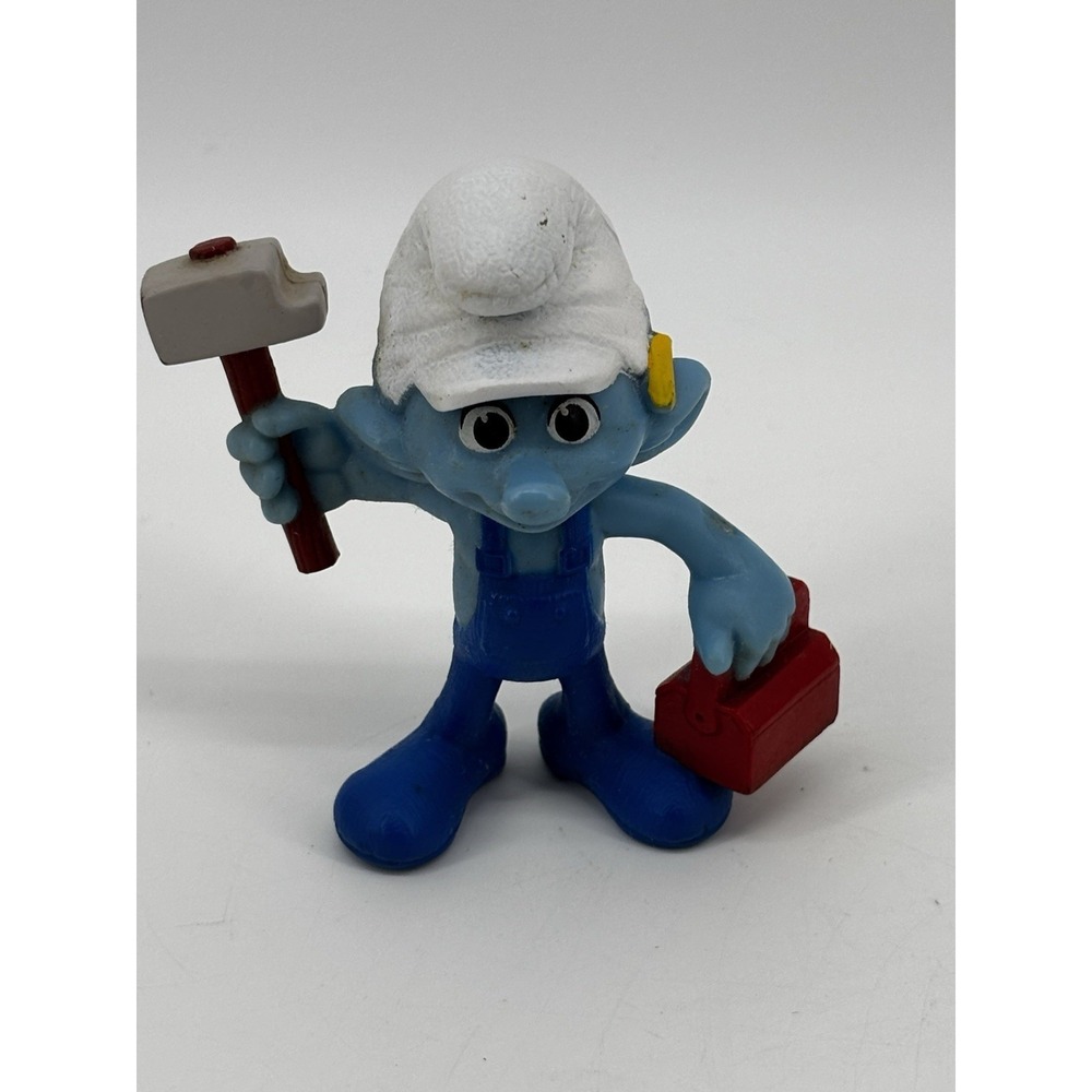 2013 Smurfs Figurine "Handy Smurf" 3"